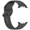 Silikonowy pasek Bizon Strap Watch Silicone G do Galaxy Watch 8 40 mm / 44 mm / 8 Classic 46 mm, szary
