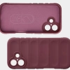 Pancerne etui Bizon Case Tur do iPhone 17, burgundowe
