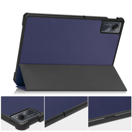 Etui Bizon Case Tab Croc do Xiaomi Redmi Pad SE, granatowe