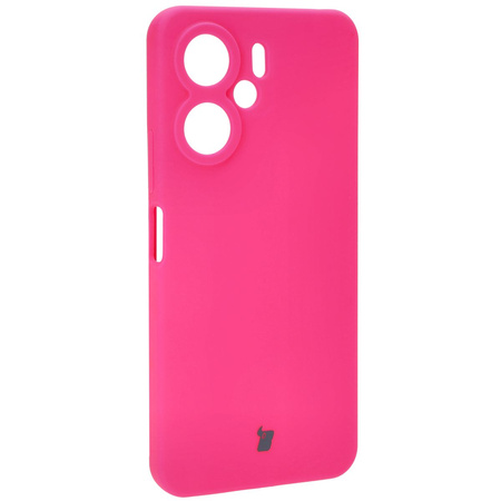 Silikonowe etui Bizon Soft Case do Xiaomi Redmi 13C 4G / Xiaomi Redmi 13C 5G / Xiaomi Poco C65, neonowo-różowe