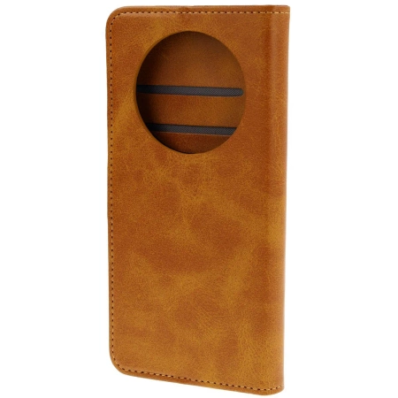 Etui z klapką Bizon Case Pocket do Realme 14 Pro 5G, brązowe