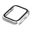 Etui ze szkłem do zegarka Bizon Case+Glass Watch do Apple Watch SE 3 / SE 2 / SE / 6 / 5 / 4 (44 mm), matowe srebrne