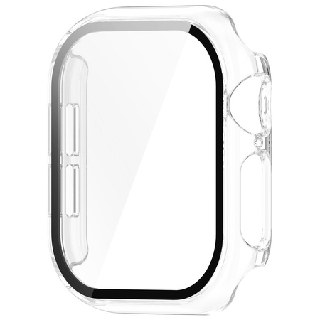 Etui ze szkłem do zegarka Bizon Case+Glass Watch do Apple Watch 11 / 10 42mm, przeźroczyste