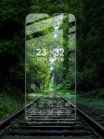 2x Szkło + szybka na aparat Bizon Edge Pack do Galaxy A13 4G