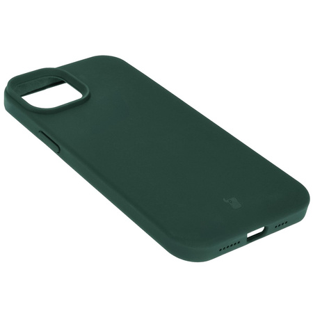 Silikonowe etui Bizon Soft Case do iPhone 15 Plus, ciemnozielone