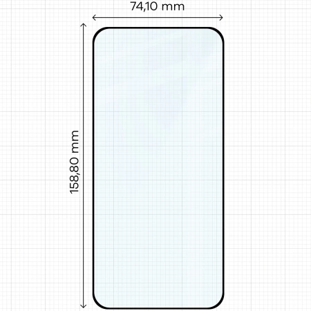Szkło hartowane Bizon Glass Edge Duo do Xiaomi POCO F7, czarna ramka, 2 sztuki