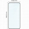 Szkło hartowane Bizon Glass Edge Duo do Xiaomi 15, czarna ramka, 2 sztuki