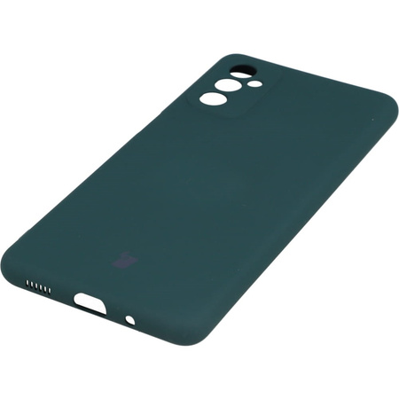 Etui Bizon Case Silicone do Galaxy M52, ciemnozielone