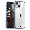 Etui Bizon Case Halo do iPhone 14 / 13, przezroczysto-fioletowe