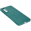 Silikonowe etui z pierścieniem magnetycznym Bizon Case Silicone Magnetic Sq do Galaxy A36 5G, ciemnozielone
