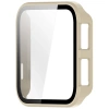 Etui ze szkłem do zegarka Bizon Case+Glass Watch do Garmin Venu X1, beżowe
