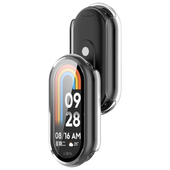 Etui ze szkłem do zegarka Bizon Case+Glass Watch do Xiaomi Smart Band 10, przeźroczyste