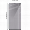 Prywatyzujące szkło hartowane Bizon Glass Edge Shadow Duo do Galaxy S25 / S24, przyciemniane z czarną ramką, 2 sztuki