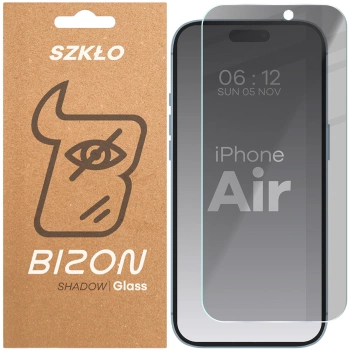 Prywatyzujące szkło hartowane Bizon Glass Clear Shadow do iPhone Air, przyciemniane