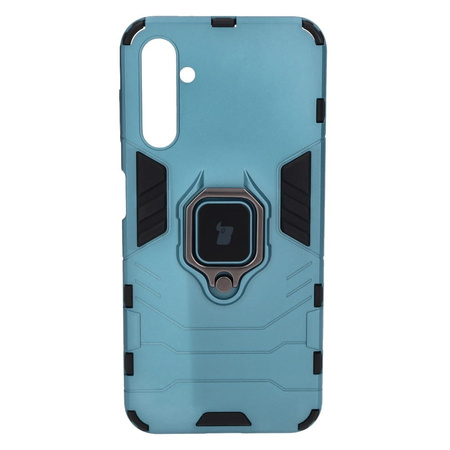 Etui Bizon Case Armor Ring do Samsung Galaxy A14 4G/5G, niebieskie