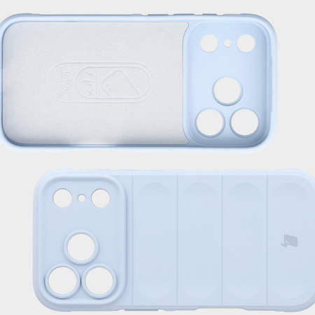 Pancerne etui Bizon Case Tur do iPhone 17 Pro, jasnoniebieskie