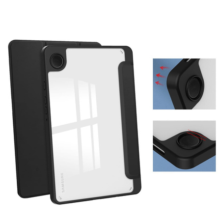 Etui Bizon Case Tab Clear Matt do Galaxy Tab A9, czarne