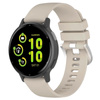 Pasek silikonowy do smartwatcha, Bizon Strap Watch Silicone Pro T, Quick Release 20 mm, jasnoszary