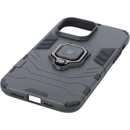 Etui Bizon Case Armor Ring do iPhone 14 Pro Max, czarne