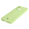 Etui Bizon Case Silicone Sq do Xiaomi Redmi 12C, jasnozielone