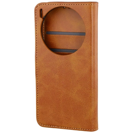 Etui z klapką Bizon Case Pocket do Vivo X300, brązowe