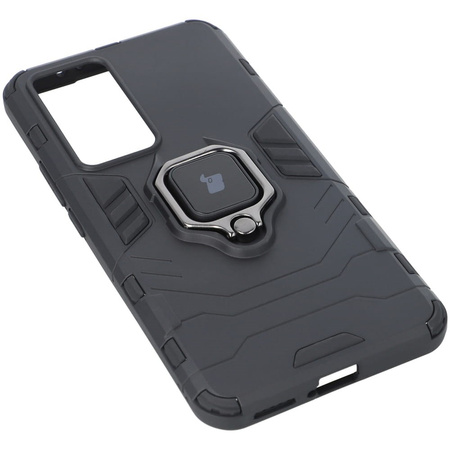 Etui Bizon Case Armor Ring do Xiaomi 12T Pro, czarne