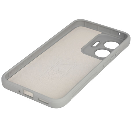 Pancerne etui Bizon Case Tur do Xiaomi POCO F7, jasnoszare