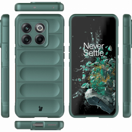 Pancerne etui Bizon Case Tur do OnePlus 10T, ciemnozielone