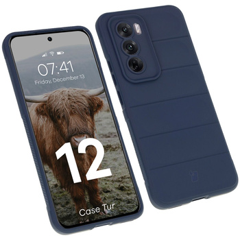 Pancerne etui Bizon Case Tur do Oppo Reno 12, granatowe