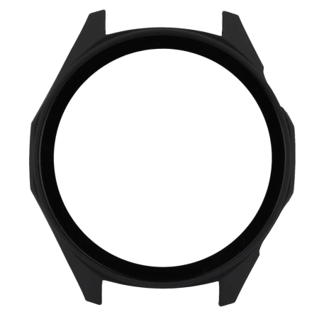 Etui ze szkłem do zegarka Bizon Case+Glass Watch do Huawei Watch GT6 46 mm, matowe czarne