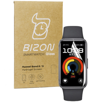 Folia hydrożelowa na ekran Bizon Glass Watch Hydrogel do Huawei Band 9 / Band 8, 2 sztuki