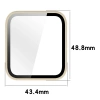Etui ze szkłem do zegarka Bizon Case+Glass Watch do Garmin Venu X1, beżowe