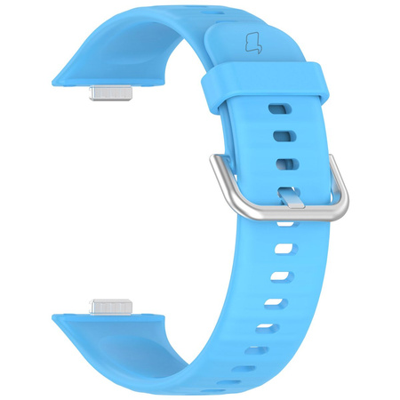 Pasek Bizon Strap Watch Silicone Pro SR do Huawei Watch Fit 4 / 4 Pro / 3, błękitny