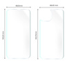Folia hydrożelowa na tył i przód Bizon Glass Hydrogel, iPhone 14