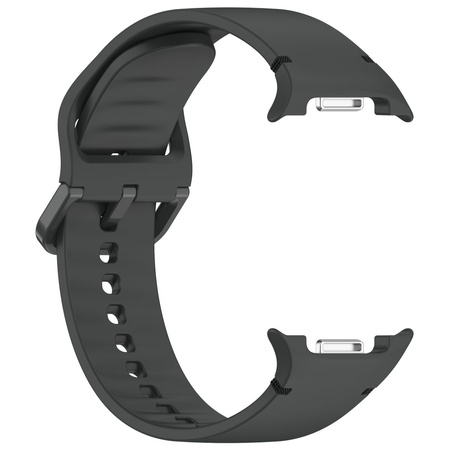Silikonowy pasek Bizon Strap Watch Silicone G do Galaxy Watch 8 40 mm / 44 mm / 8 Classic 46 mm, szary