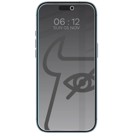 Prywatyzujące szkło hartowane Bizon Glass Clear Shadow do iPhone Air, przyciemniane