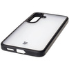 Etui Bizon Case Angelo do Galaxy S25 , półprzezroczyste z czarną ramką