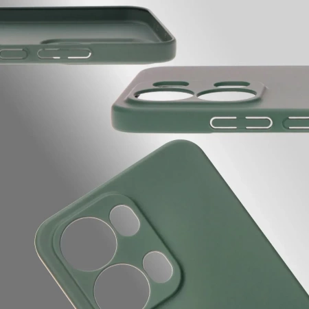 Etui Bizon Case Łupka do Oppo Reno13 Pro, zielone