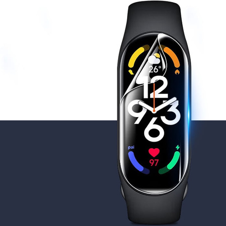 Folia hydrożelowa na ekran Bizon Glass Watch Hydrogel Duo, Xiaomi Mi Band 7, 2 sztuki