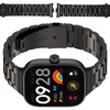 Pasek ze stali nierdzewnej Bizon Strap Watch Aura do  Xiaomi Redmi Watch 5/4 / Smart Band 9/8 Pro, czarny