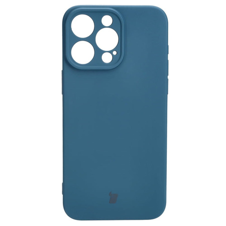 Etui Bizon Case Silicone do iPhone 15 Pro Max, granatowe