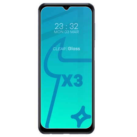 3x Szkło hartowane + szybka na aparat Bizon Glass Clear 2 Pack do Galaxy M33 5G