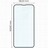 Szkło hartowane Bizon Glass Edge Duo do iPhone 13 / 13 Pro, czarna ramka, 2 sztuki