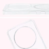 Etui z pierścieniem magnetycznym Bizon Case CrystalO do Nothing Phone (3a) Pro, przezroczyste