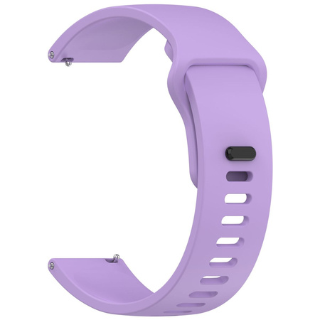 Pasek silikonowy do smartwatcha, Bizon Strap Watch Silicone Pro H, Quick Release 22 mm, fioletowy
