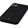 Silikonowe etui z pierścieniem magnetycznym Bizon Soft Case Magnetic do iPhone 16, czarne