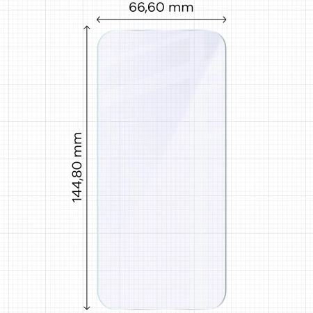 Elastyczne szkło hybrydowe Bizon Glass Mule do iPhone 17 Pro