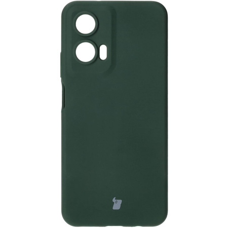 Silikonowe etui Bizon Soft Case do Motorola Moto G35 5G, ciemnozielone