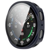 Etui ze szkłem do zegarka Bizon Case+Glass Watch do Samsung Galaxy Watch 8 44 mm, niebieskie
