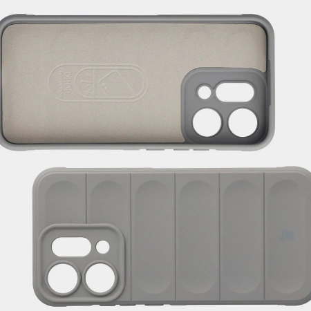 Pancerne etui Bizon Case Tur do Oppo Reno 14, jasnoszare